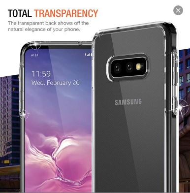 Samsung Ultra Thin Crystal Transparent Back Case Soft TPU Phone Cover Samsung Galaxy S10e New Accessories Smartphone Cellphone Devices Handheld Protective Shockproof Protection Phonecase