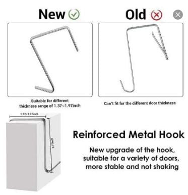 24 Pockets Hanging Shoe Holder Perfect for organizing shoes, accessories, and more, Over-the-door design, easy to install, Maximize closet space with durable material and clear pockets for visibility.