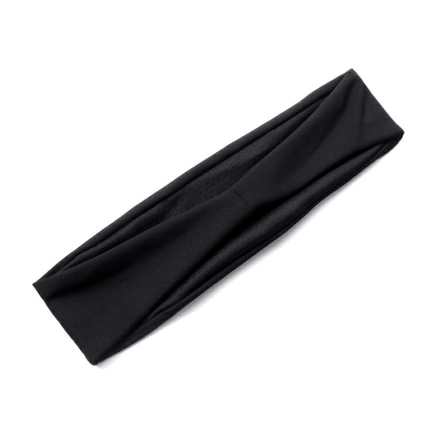 Sports Headbands Exercise Hair Bands Unisex Yoga Sweatbands for Men Women - Black