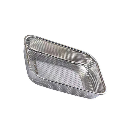 Rectangle Metal Strainer Tray Basket Colander Strainer for Kitchen 30 x 22 x 5.5 cm