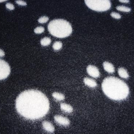 Paw Print Pet Sleeping Comfort Blanket Soft Fleece Bed Mat Cover 119 x 98cm - Random Colour