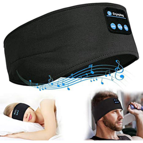 Wireless Bluetooth Headband Sleeping Eye Mask Headphones Headset Music Sports