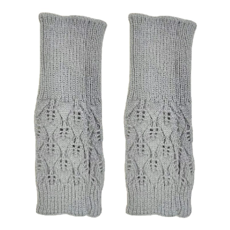 Winter Arm Hand Warmer Knitted Long Fingerless Gloves Soft Mittens for Female