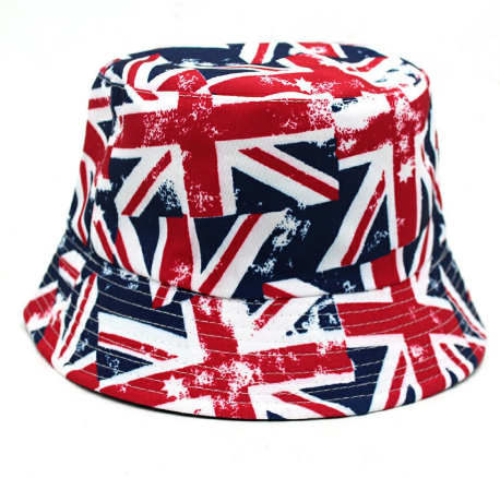 Unisex Print Reversible Bucket Hat Beach Sun Hat Aesthetic Fisherman Cap for Men Women Teens