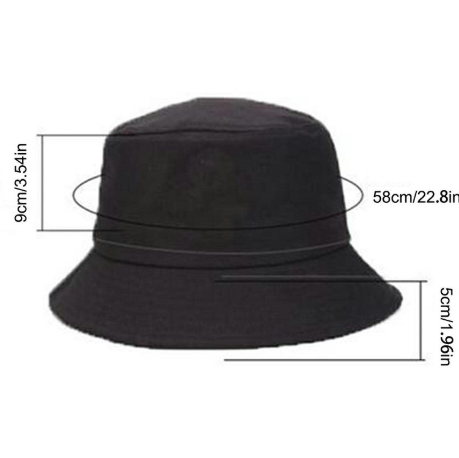 Unisex Print Reversible Bucket Hat Beach Sun Hat Aesthetic Fisherman Cap for Men Women Teens