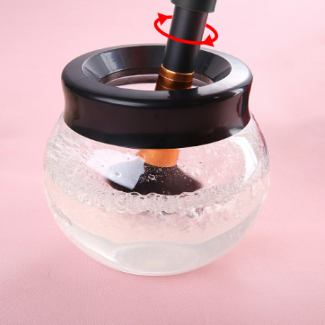 Electric Make up Brush Cleaner Dryer Set Machine Cosmetic Auto Clean Quick Dry - White