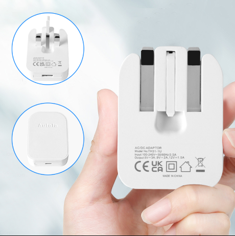 TH31-PD Foldable 20W QC3.0 USB C Fast Charging Mains Adapter for iPhone Samsung Mobile Tabet