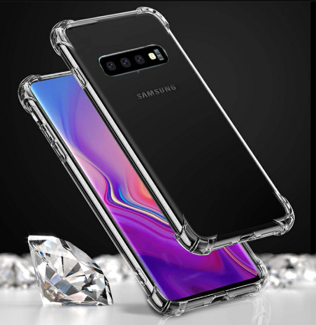 Clear TPU Back Case Soft Skin Silicone Protective Phone Case Transparent Cover for Samsung Galaxy S10