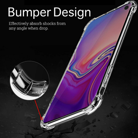 Clear TPU Back Case Soft Skin Silicone Protective Phone Case Transparent Cover for Samsung Galaxy S10