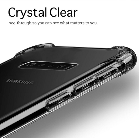Clear TPU Back Case Soft Skin Silicone Protective Phone Case Transparent Cover for Samsung Galaxy S10