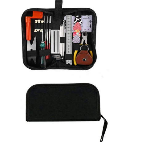26 pcs Guitar Repairing Tool Kit of Guitar Winder Wire Plier String Organizer Fingerboard Protector String Ruler