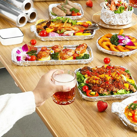 6m x 45cm Aluminium Catering Foil Thick Foil Wrap for Baking