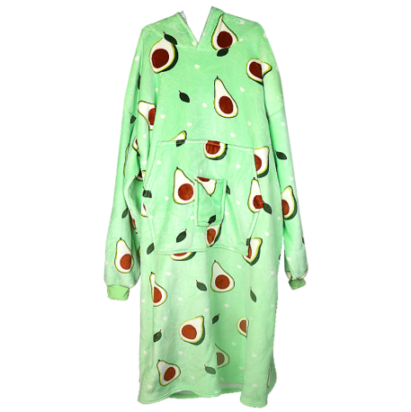 130cm High Quality Oversized Soft Hoodie Blanket Sofa Fleece Blanket with Big Pocket for Women Men Teens