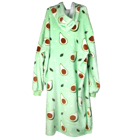 130cm High Quality Oversized Soft Hoodie Blanket Sofa Fleece Blanket with Big Pocket for Women Men Teens