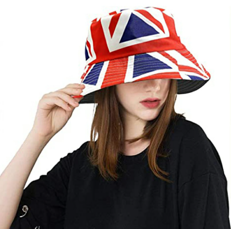 Unisex Print Reversible Bucket Hat Beach Sun Hat Aesthetic Fisherman Cap for Men Women Teens