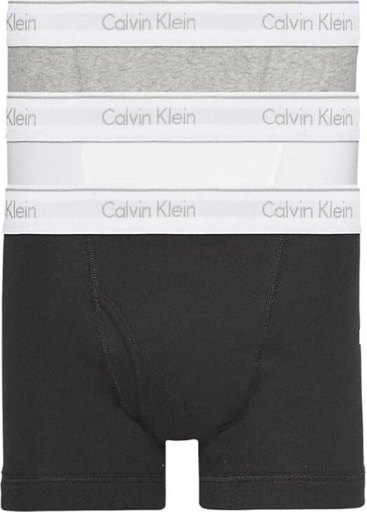 3 Pack Calvin Klein Men's Boxer Trunks 100% Authentic Cotton Underwear, Soft Stretch Fit, Premium Comfort, Classic Waistband –BWG
