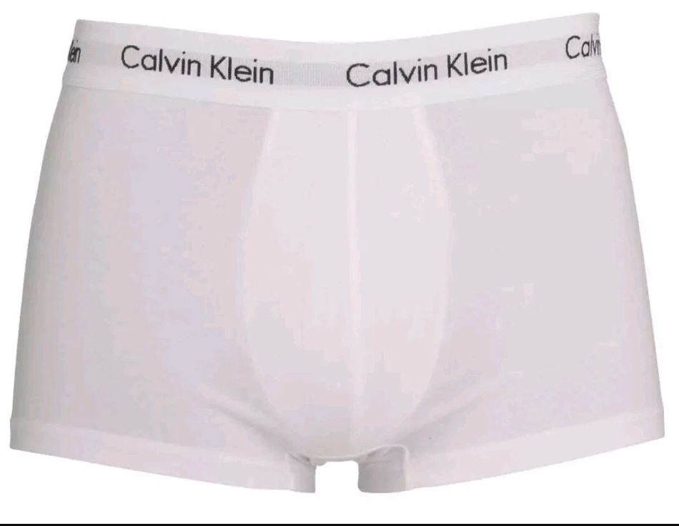 3 Pack Calvin Klein Men's Boxer Trunks 100% Authentic Cotton Underwear, Soft Stretch Fit, Premium Comfort, Classic Waistband –BWG