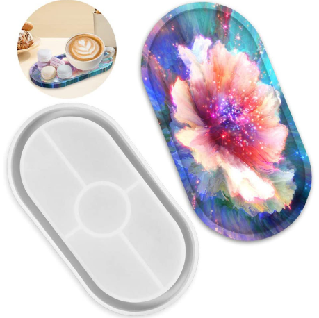Silicone Resin Mound Oval Jewelry DIY Making Molds