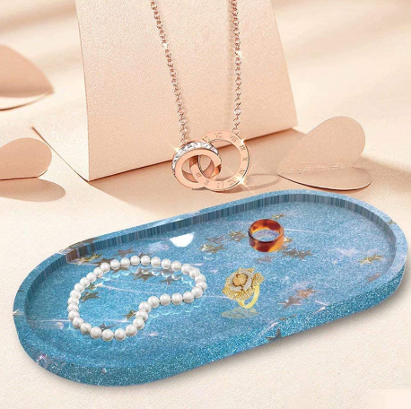 Silicone Resin Mound Oval Jewelry DIY Making Molds
