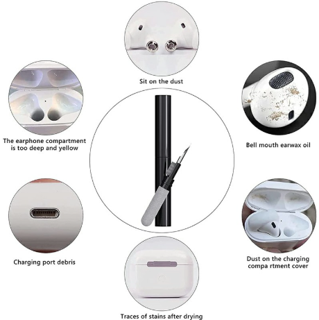 Bluetooth Earbuds Cleaning Pen Durable Clean Pen Brush for Airpods 1 2 3 PRO