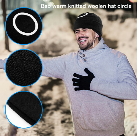 Mens Womens Beanie Knitted Hat Halloween Party Cosplay Costume - Square