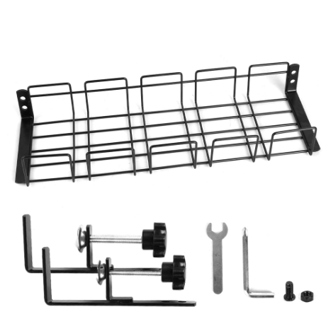 Under Desk Cable Tray Wire Cord Storage Rack Organizer No Drill Easy Install