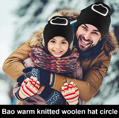 Mens Womens Beanie Knitted Hat Halloween Party Cosplay Costume - Circles