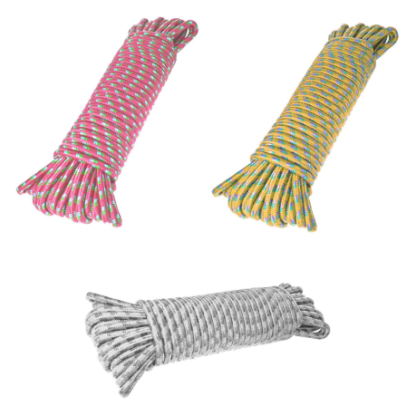 10m Heavy Duty Washing Line Rope Multipurpose Braid Rope - Random Colour