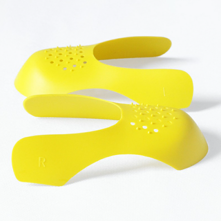 Reusable Anti Crease Sneaker Shields Shoe Trainer Protector Toe Box Decreaser for Women UK 3-6.5 - Yellow