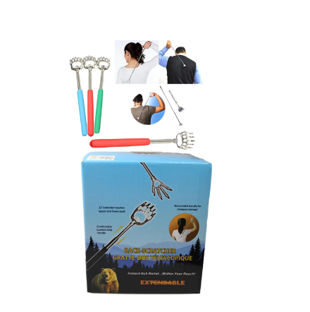 Metal Telescopic Back Scratcher Extendable Eagle Claw - Random Colour