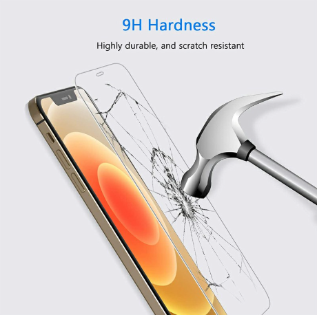 3 X High Definition Scratch Resistant Full Screen 2.5D Tempered Glass for iPhone 12