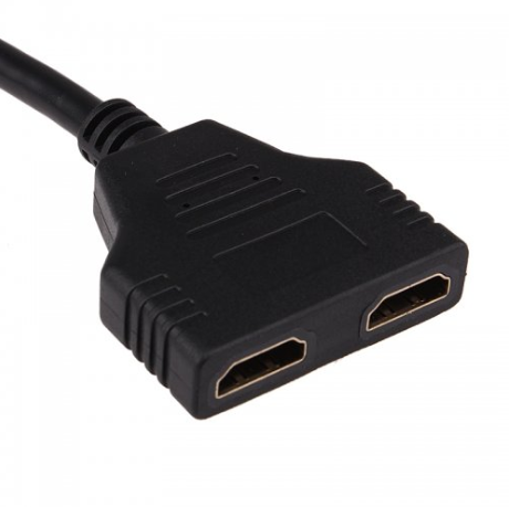 1080P HDMI Port Male to 2 Female 1 In 2 Out Splitter Cable Adapter Converter