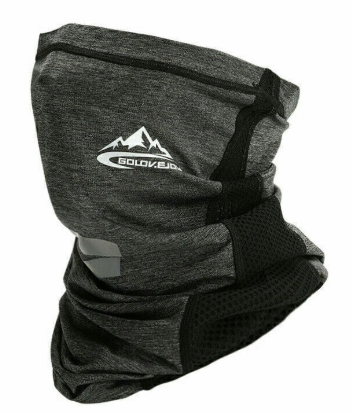 Neck Gaiter Bandana Headband Cooling Face Scarf Shield Head Cover Snood Scarves - Dark Grey