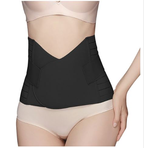 Postpartum Corset Recovery Tummy & Waist Support Belt Shaper- Black