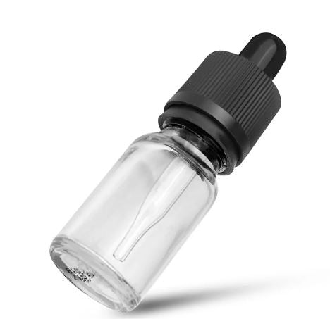 10pcs Clear Glass Pipette Bottles Round 30ml empty Boston eye dropper bottle with cap is perfect for storing essential oils, tinctures, and liquids. Secure, reusable, and ideal for easy dispensing
