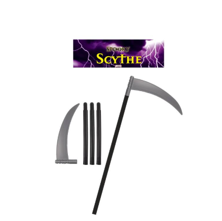 Halloween Festive Scythe Devils Toys Scary Festive Fun 4 Pack 110cm