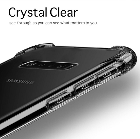Clear TPU Back Case Soft Skin Silicone Protective Phone Case Transparent Cover for Samsung Galaxy S10