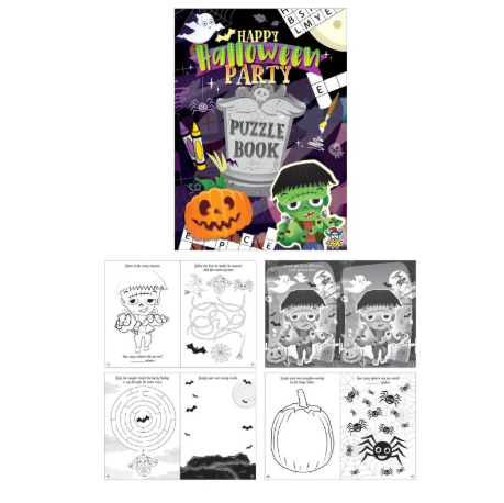 Halloween A6 Mini Puzzle Books (10.5cm x 14.5cm)