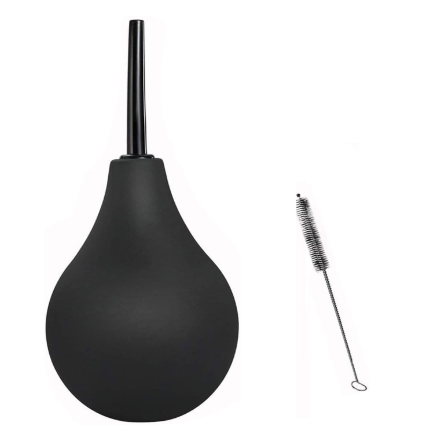 Enemator Set with Nozzle and Cleaning Brush Reusable Anal Douche for Men and Women