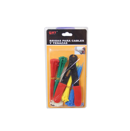 Cable Tie Set DIY Tool Kit Nylon Self-locking Cable Zip Ties with Cutter