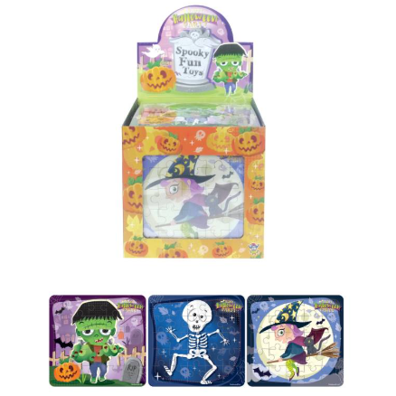 Halloween Mini Jigsaw Puzzles (13cm x 12cm) - Assorted Designs