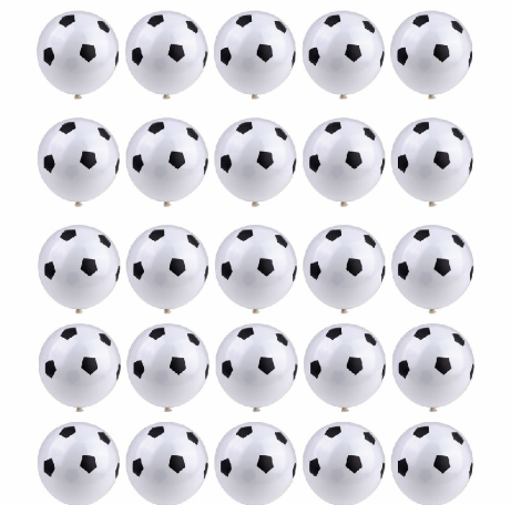 25 pcs 12inch Football Printed Latex Balloons for Party World Cup Decoration Balloon
