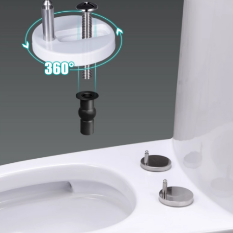 4pcs Quality Top Fix WC Toilet Seat Hinge Fittings Quick Release Hinges
