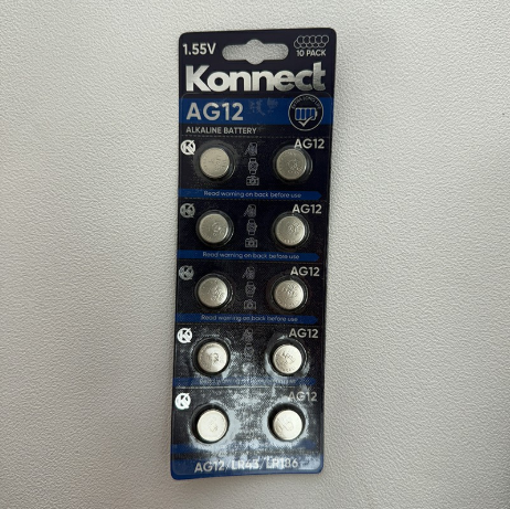 10 Pack Alkaline Batteries - 1.5v - AG12 - LR43