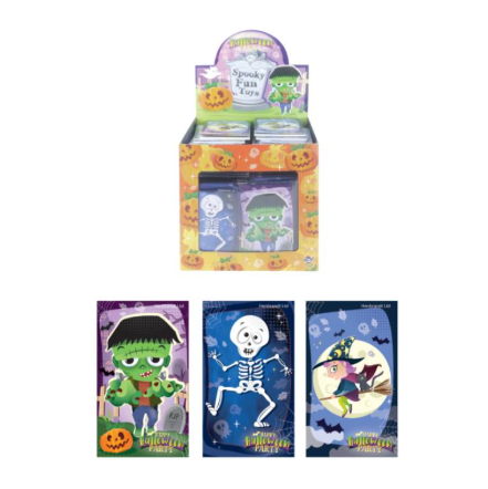 Halloween Mini Notebooks (9.3x5.5cm) 3 Assorted Designs
