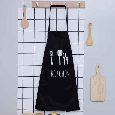 PVC Apron with Printed Design for Kitchen Baking 55 x 72 cm - Random Colour