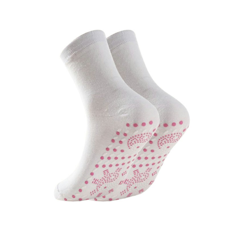 1 Pair Winter Socks Increase Friction Massage Socks Keep Foot Warmth - White
