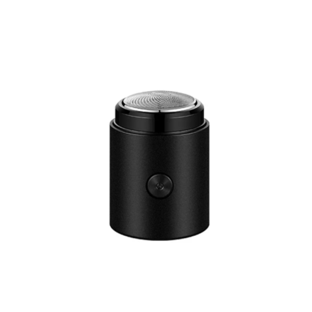 Mini Electrical Mens Shaver USB Rechargeable Beard Trimmer for Travel 6 x 4 cm - Black