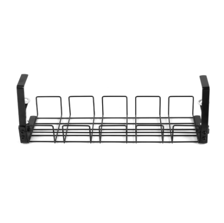 Under Desk Cable Tray Wire Cord Storage Rack Organizer No Drill Easy Install