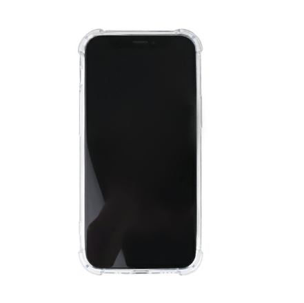 TPU Rubber Soft Skin Silicone Protective Case with Bumper Edge for iPhone 12 Pro Max - Clear